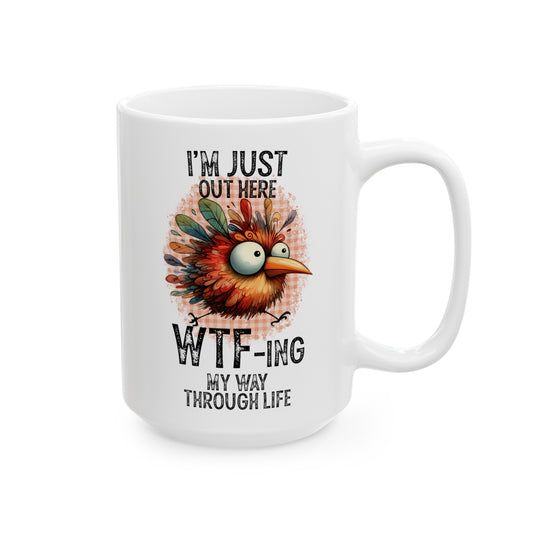 WTF- ING Ceramic Mug, (11oz, 15oz)