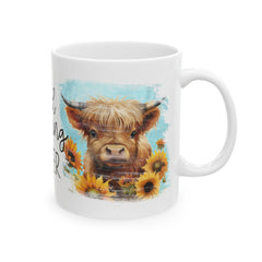 Good Morning Heifer Ceramic Mug, (11oz, 15oz)