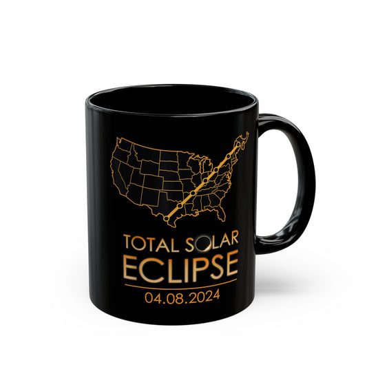 Total Solar Eclipse Black Mug (11oz, 15oz)