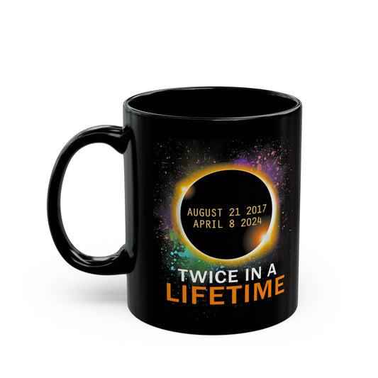 Twice In A Lifetime Solar Black Mug (11oz, 15oz)