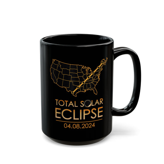 Total Solar Eclipse Black Mug (11oz, 15oz)