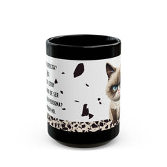 Soy Perfecta Black Mug