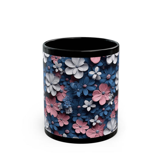 Flower Black Mug (11oz, 15oz)