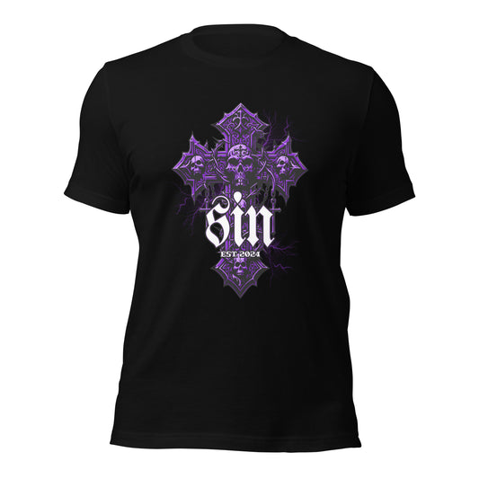 Purple-Skull-Sin t-shirt