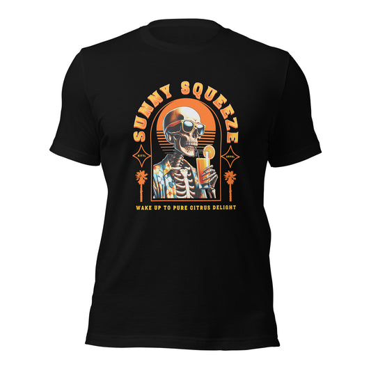 Skeleton-sunny-squeeze t-shirt