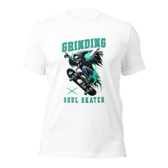 Grim-reaper-playing-skateboard t-shirt