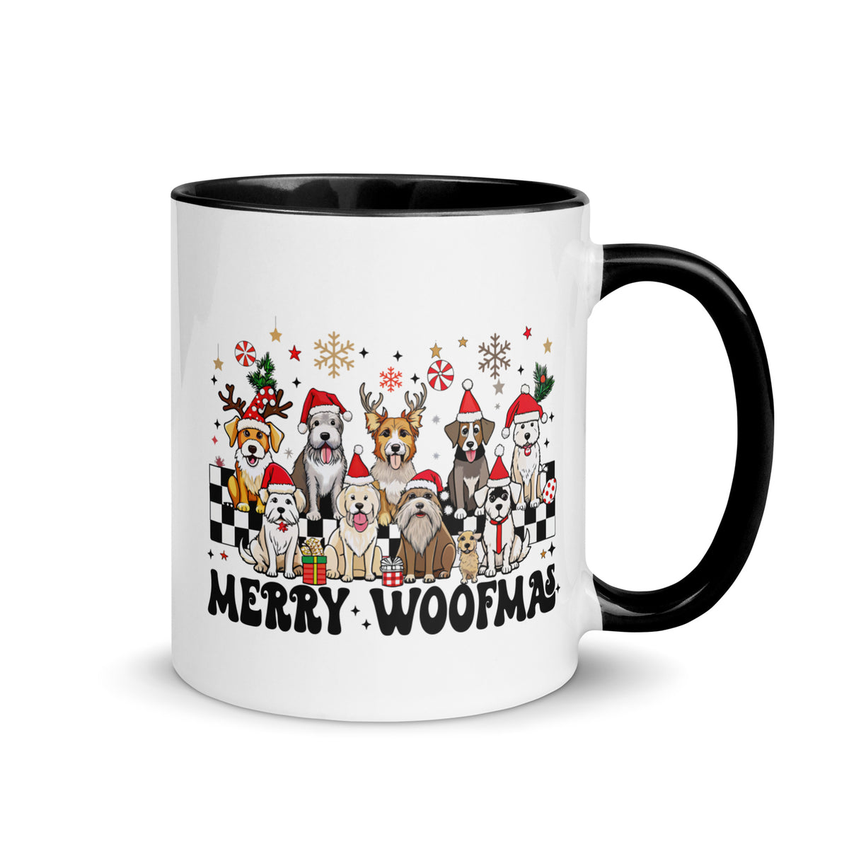 Merry Woofmas Mug with Color Inside