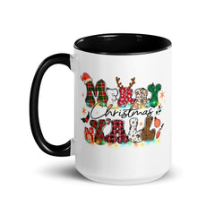 Merry Christmas Yall Mug with Color Inside