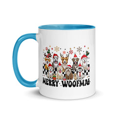 Merry Woofmas Mug with Color Inside