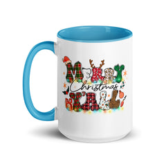 Merry Christmas Yall Mug with Color Inside