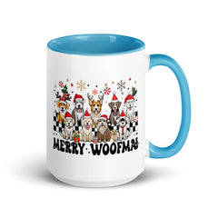 Merry Woofmas Mug with Color Inside