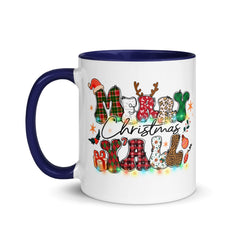 Merry Christmas Yall Mug with Color Inside