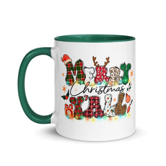 Merry Christmas Yall Mug with Color Inside