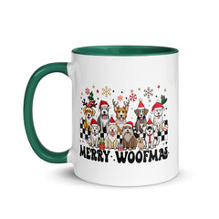 Merry Woofmas Mug with Color Inside