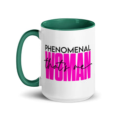 Phenomenal Woman Mug with Color Inside