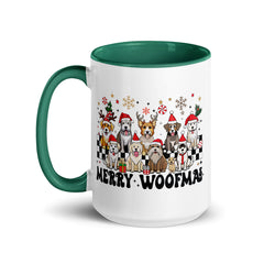 Merry Woofmas Mug with Color Inside