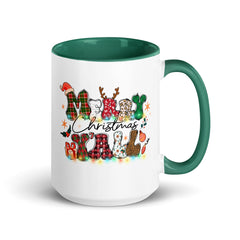 Merry Christmas Yall Mug with Color Inside