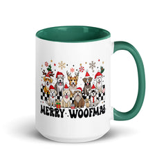 Merry Woofmas Mug with Color Inside