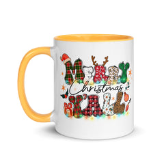 Merry Christmas Yall Mug with Color Inside