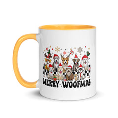 Merry Woofmas Mug with Color Inside