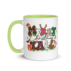 Merry Christmas Yall Mug with Color Inside