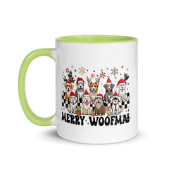 Merry Woofmas Mug with Color Inside