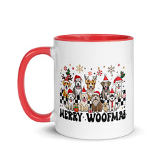 Merry Woofmas Mug with Color Inside