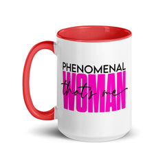 Phenomenal Woman Mug with Color Inside