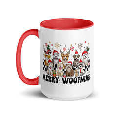 Merry Woofmas Mug with Color Inside