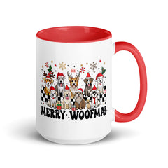 Merry Woofmas Mug with Color Inside