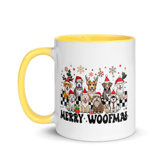 Merry Woofmas Mug with Color Inside