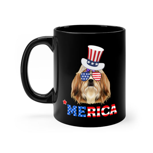 Shih Tzu Black Mug 11oz