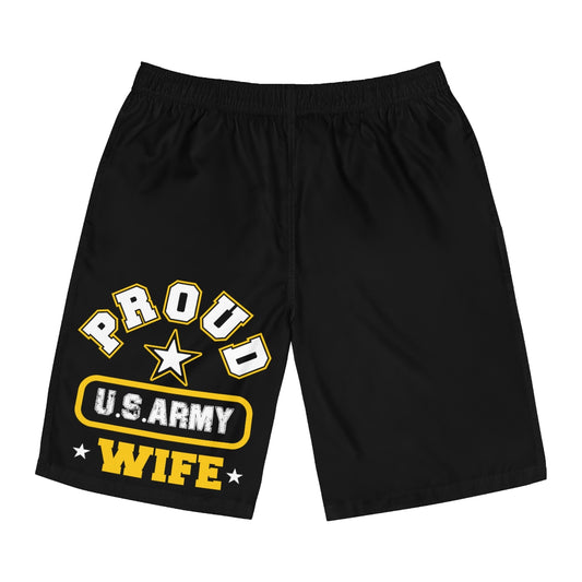 Proud U.S Army Wife Board Shorts