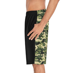 Proud Army Husband Camoflauge Back Board Shorts