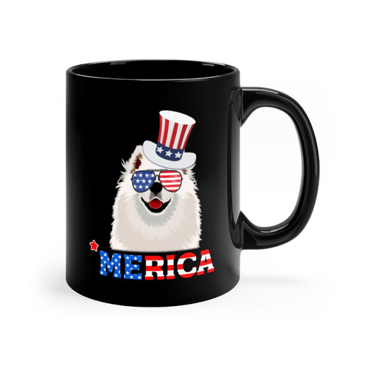 Samoyed Black Mug 11oz