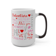 Valentine Day Color Changing Mug - Magic Mug - Unique Coffee Mug - Ceramic Coffee Mug - Valentines Day Mug - Best Friend Gift