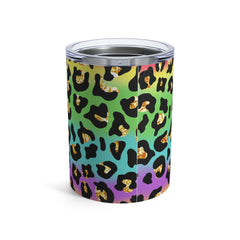 Rainbow Gold Leopard Tumbler 10oz