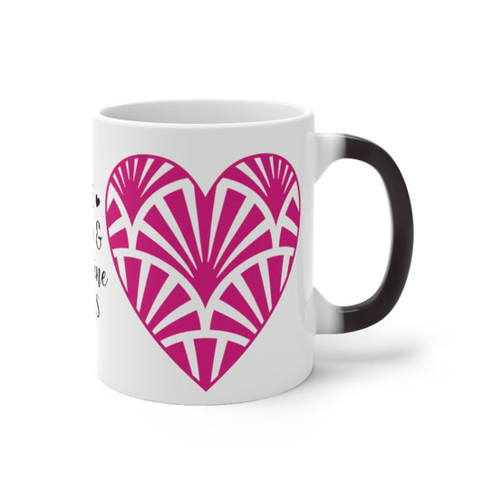 Love Kisses Valentine Wishes Color Changing Mug