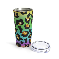 Rainbow Gold Leopard Tumbler 20oz