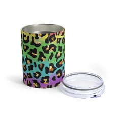 Rainbow Gold Leopard Tumbler 10oz