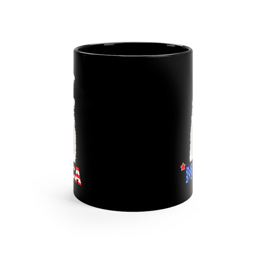 Samoyed Black Mug 11oz