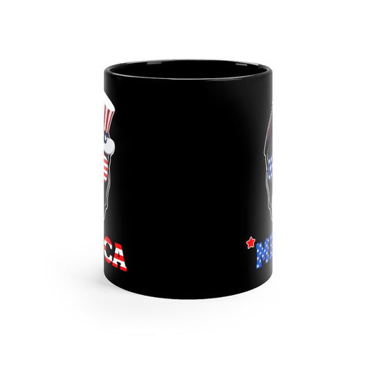 Staffordshire Bull Black Mug 11oz