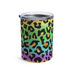 Rainbow Gold Leopard Tumbler 10oz