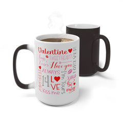 Valentine Day Color Changing Mug - Magic Mug - Unique Coffee Mug - Ceramic Coffee Mug - Valentines Day Mug - Best Friend Gift