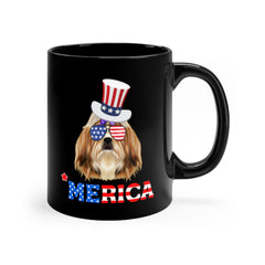 Shih Tzu Black Mug 11oz