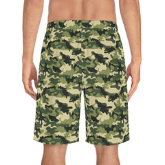 Proud Army Husband Camoflauge Back Board Shorts