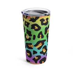 Rainbow Gold Leopard Tumbler 20oz