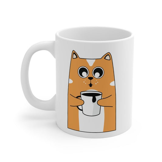 Coffee Meow Mug 11oz Printify