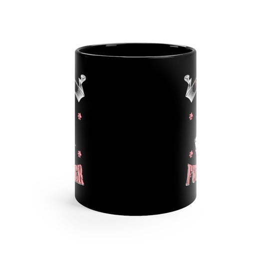 Friends Are Furrever Black Mug 11oz Printify