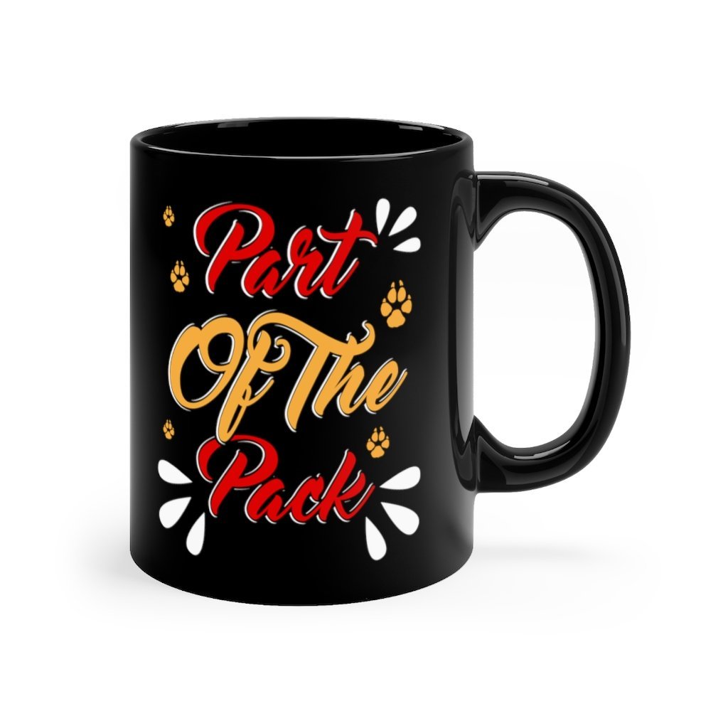 Part Of The Pack Black Mug 11oz Printify